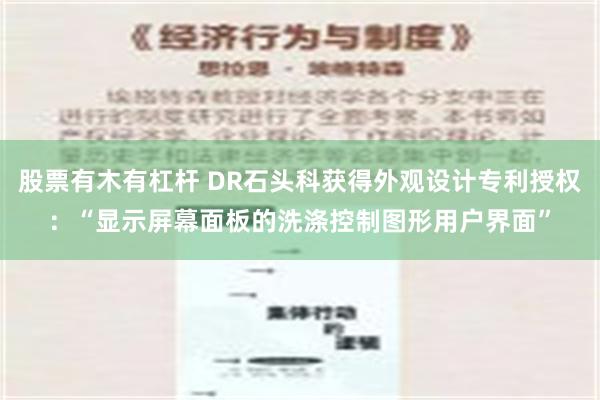 股票有木有杠杆 DR石头科获得外观设计专利授权：“显示屏幕面板的洗涤控制图形用户界面”