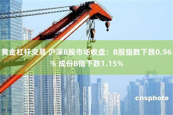 黄金杠杆交易 沪深B股市场收盘：B股指数下跌0.96% 成份B指下跌1.15%